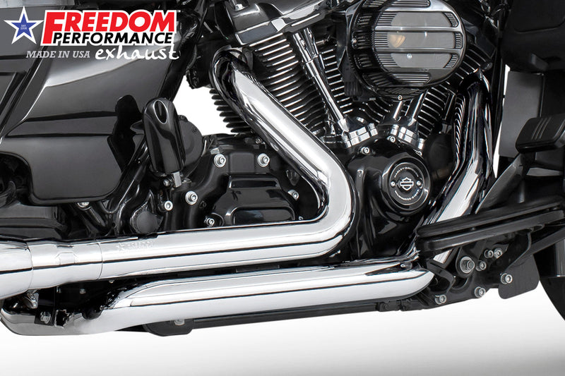 FREEDOM EXHAUST -  TOURING RIGHT SIDE TUCK & UNDER TRUE-DUAL HEADERS
