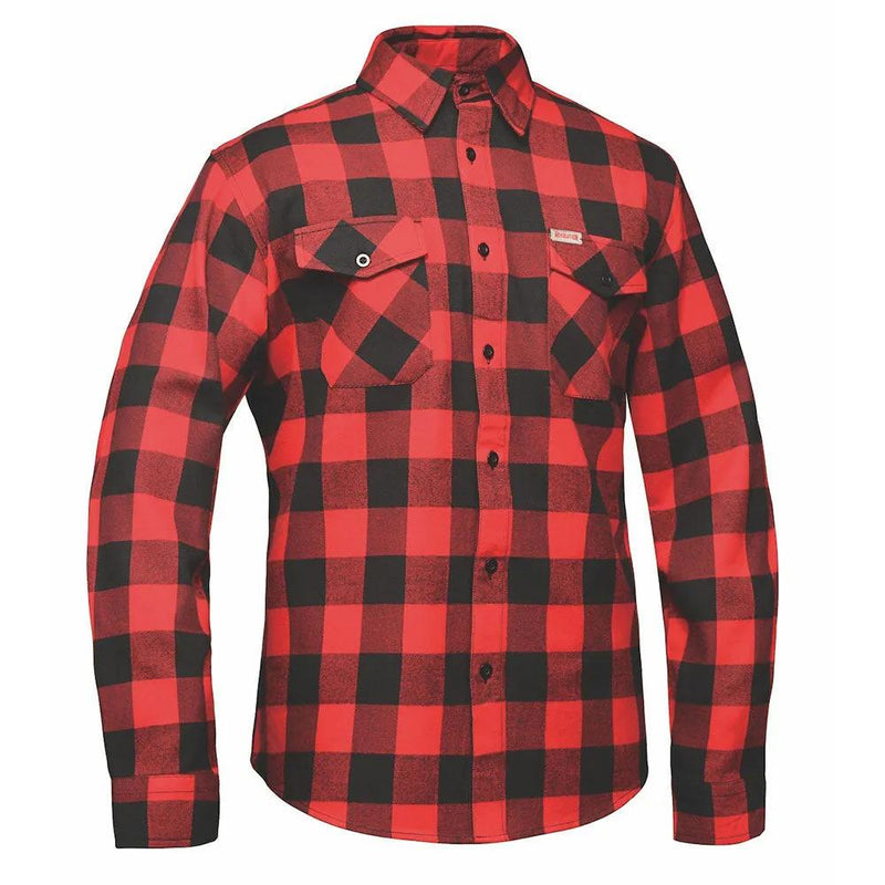 Mens Black and Red Flannel Shirt TW205.01