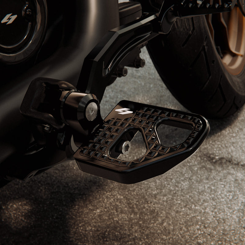 KRAUS MOTO Pro-Line Peg Adjusters - Black Anodized