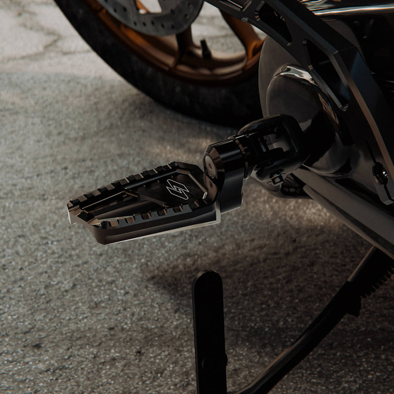 KRAUS MOTO Pro-Line Peg Adjusters - Black Anodized