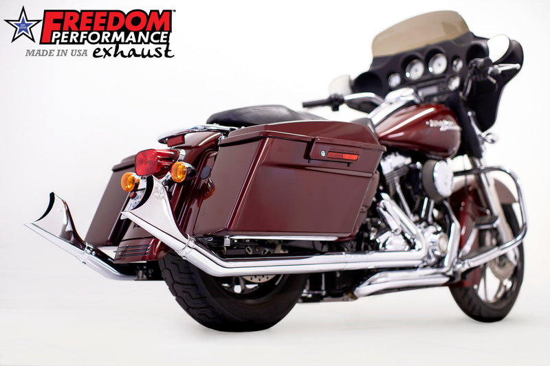 FREEDOM EXHAUST -  TOURING/TRIKE SHARKTAIL 2.5" SLIP-ONS *FITS 95-16 YEARS ONLY*