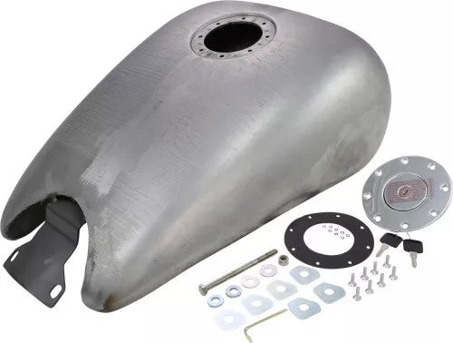 DRAG SPECIALTIES One-Piece 2" Extended Smooth Top Gas Tank - FXR