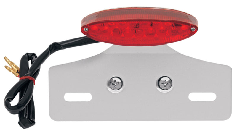 DRAG SPECIALTIES Taillight/License Plate Mount - Cat Eye - Red Lens - Clear LED