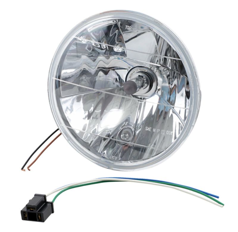 DRAG SPECIALTIES Replacement Headlight with Running Light - Chrome - 7"