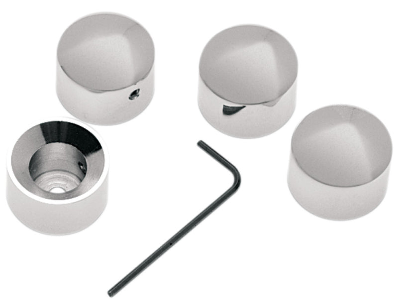 DRAG SPECIALTIES Chrome Die-Cast Headbolt Covers - Big Twin