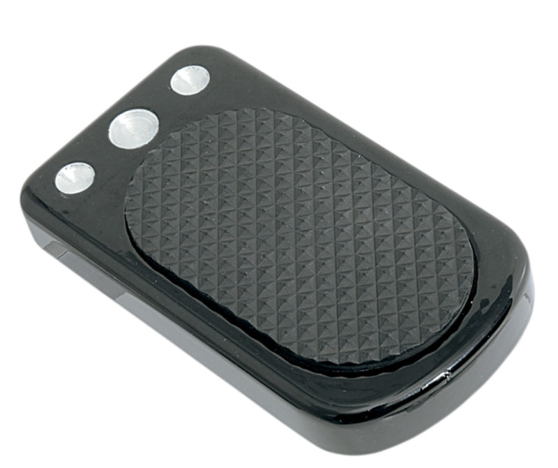 DRAG SPECIALTIES Rear Brake Pedal Cover Pad - Black - FL