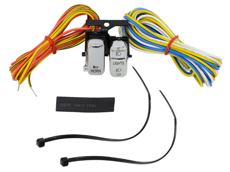 DRAG SPECIALTIES Replacement Headlight Dimmer / Horn Switch Kit - Chrome