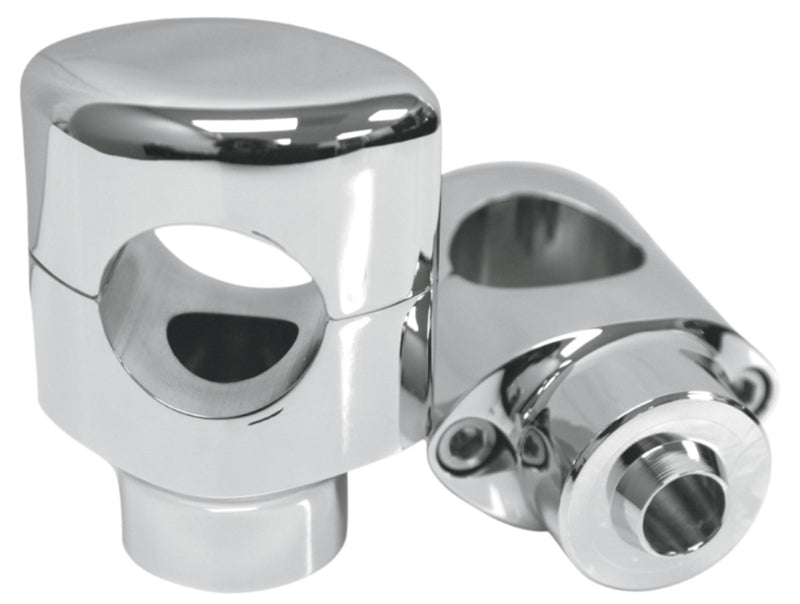 DRAG SPECIALTIES 1-1/2" Big Buffalo Straight Handlebar Risers - Springer Models - 1 1/2" - Chrome