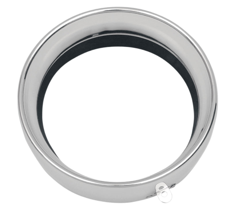 DRAG SPECIALTIES Replacement 2.0" Extended Coverage Headlight Trim Ring - Chrome - 5-3/4"