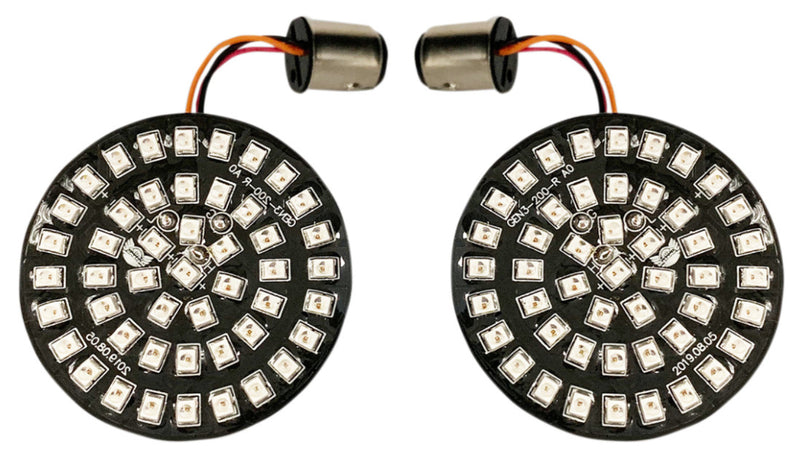 DRAG SPECIALTIES LED Bullet-Style 1157 Turn Signal Inserts - Red