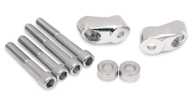 DRAG SPECIALTIES Short Turn Signal Mounts for 39mm/49mm Forks - Chrome