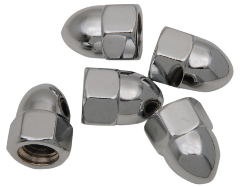 Drag Specialties Chrome Acorn Nut - 1/2"-13 - 5 Pack