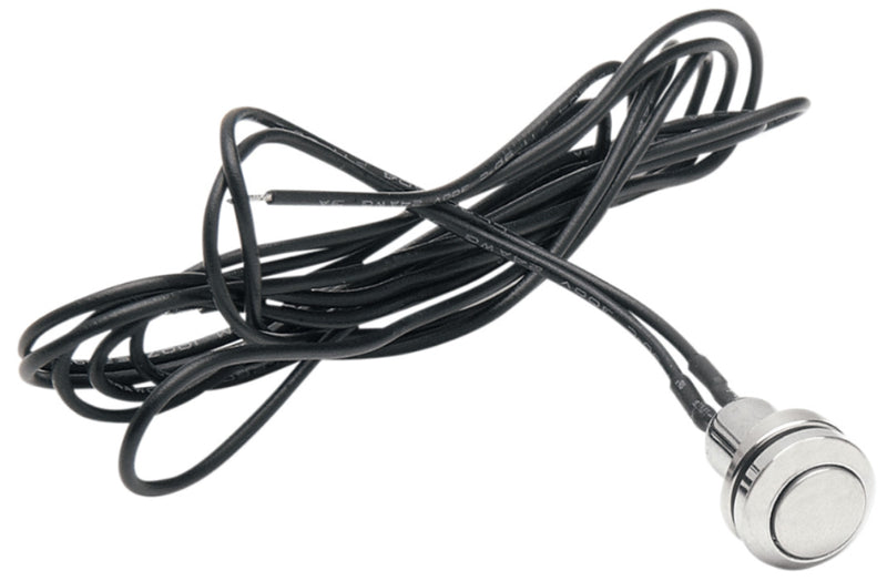 DRAG SPECIALTIES Universal Round Mini Stainless Steel Push-Button Switch - Chrome