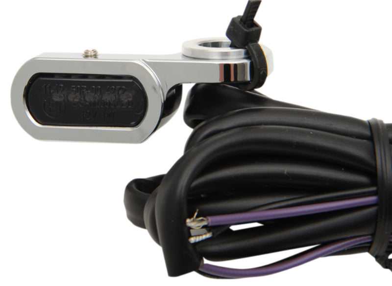 DRAG SPECIALTIES LED Handlebar Marker Lights - Hydraulic Clutch - Chrome/Smoke