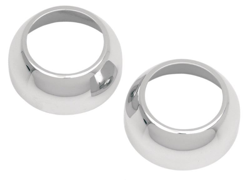 DRAG SPECIALTIES Chrome Fork Boot Cover Set - 39 mm