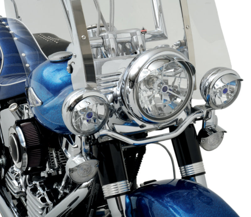 DRAG SPECIALTIES Replacement Front Turn Signal Visor Kit - Chrome