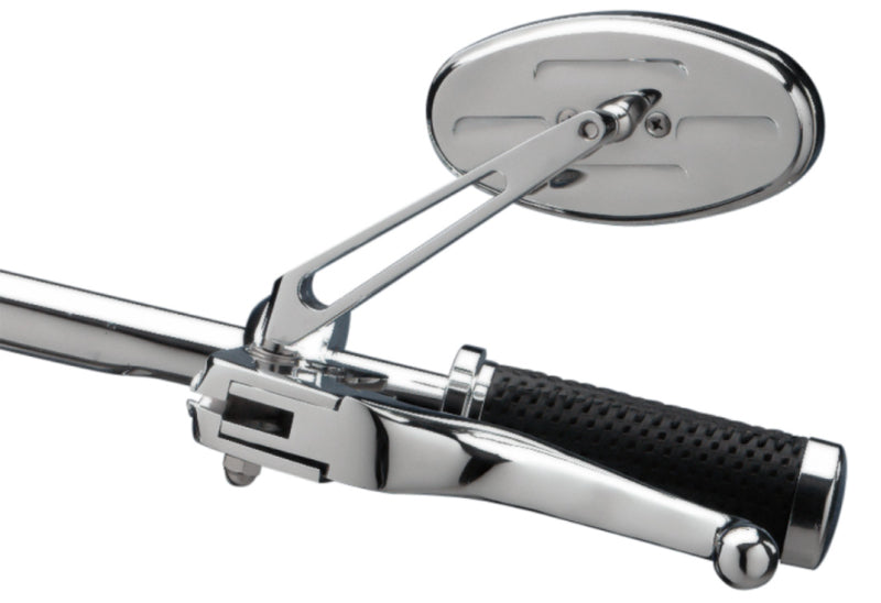 DRAG SPECIALTIES Stealth I Series Mirror - Oval - Chrome — Lifestyle Cycles