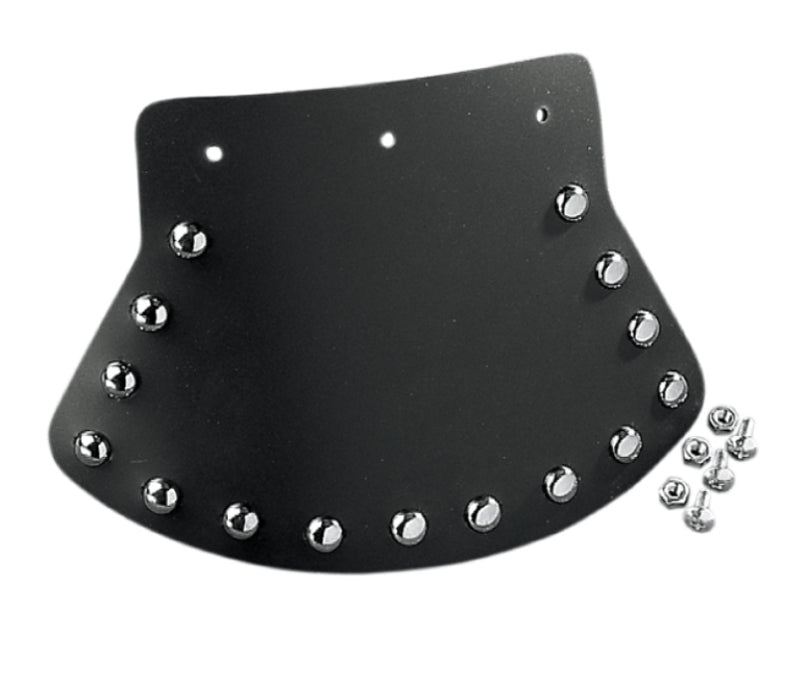 DRAG SPECIALTIES Rubber Fender Mud Flap - Studded with Plain Center - 9-1/2" W x 6-1/2" H