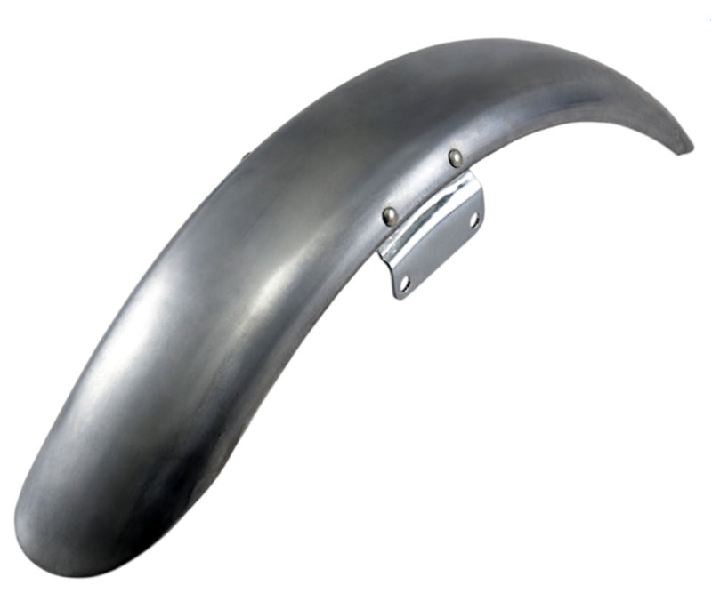 DRAG SPECIALTIES Replacement Steel Low-Profile Front Fender w/ Mounts - Raw