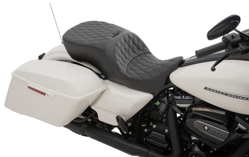 DRAG SPECIALTIES Touring Seat - Double Diamond - Forward - Touring '09-'23