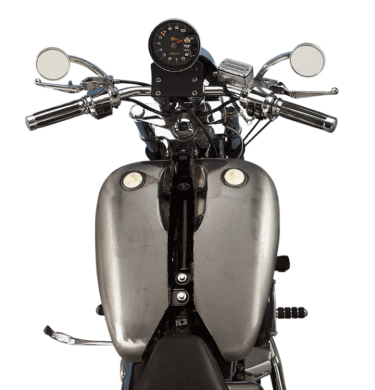 DRAG SPECIALTIES Replacement 2" Extended Flat-Side Gas Tank Set - Raw - 5.2 Gallons