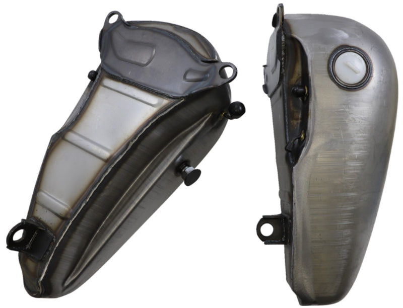 DRAG SPECIALTIES Replacement Flatside Fat Bob Style Gas Tanks - Raw - 5 Gallon