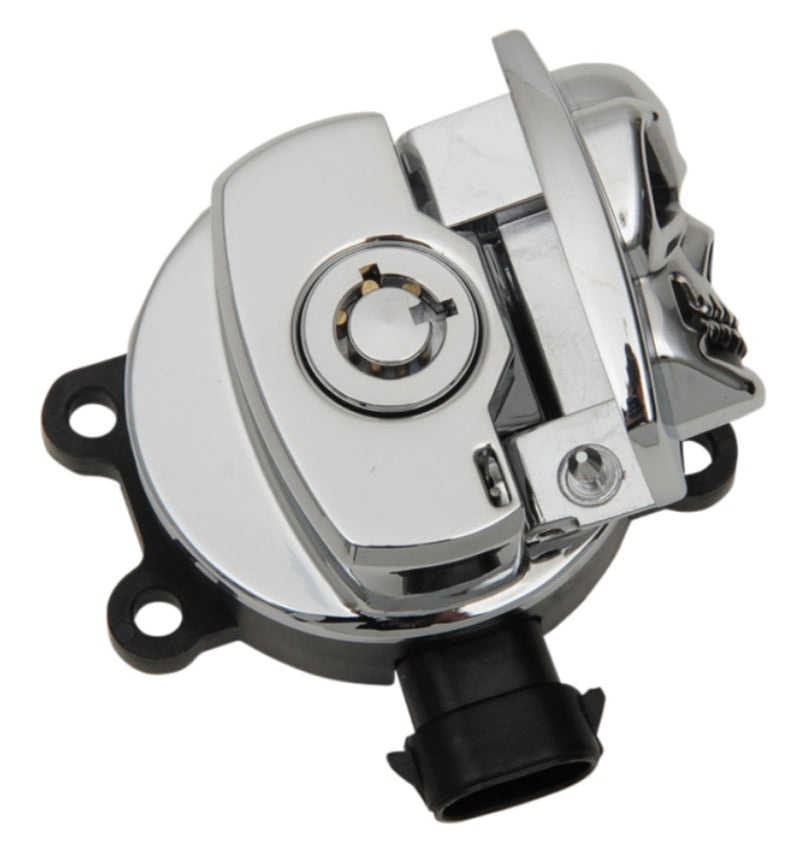 DRAG SPECIALTIES Replacement Ignition Switch - Chrome Skull - Chrome Housing