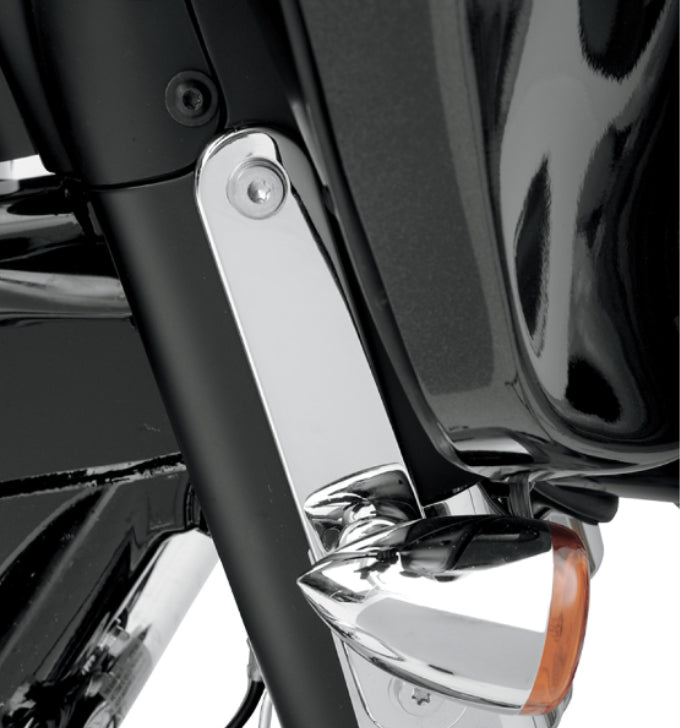 DRAG SPECIALTIES Front Turn Signal Relocation Mount - Chrome