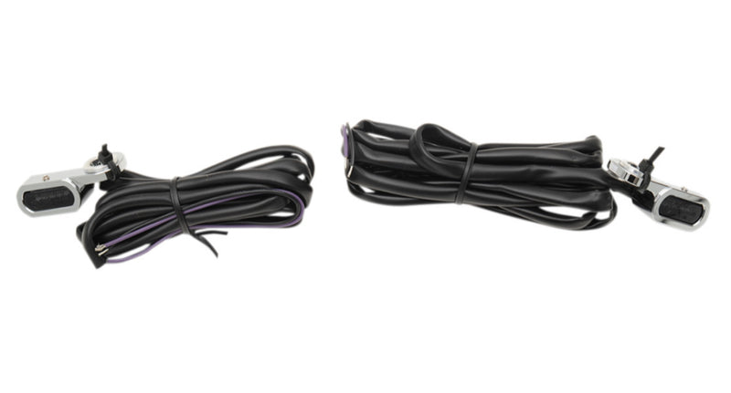 DRAG SPECIALTIES LED Handlebar Marker Lights - Hydraulic Clutch - Chrome/Smoke