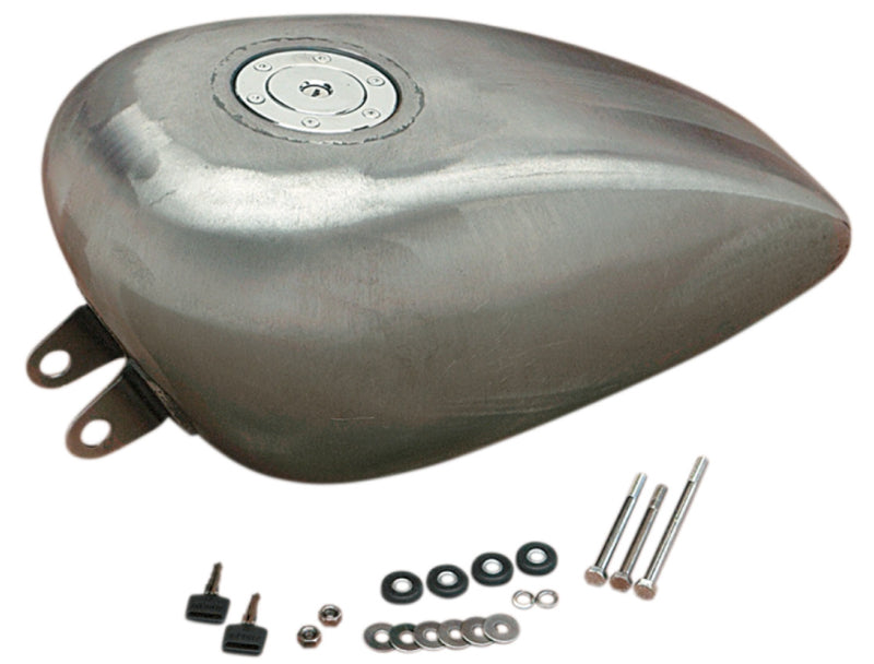DRAG SPECIALTIES Replacement Sportster Gas Tank with Chrome Aero-Style Gas Cap - Raw - 3.3 Gallons