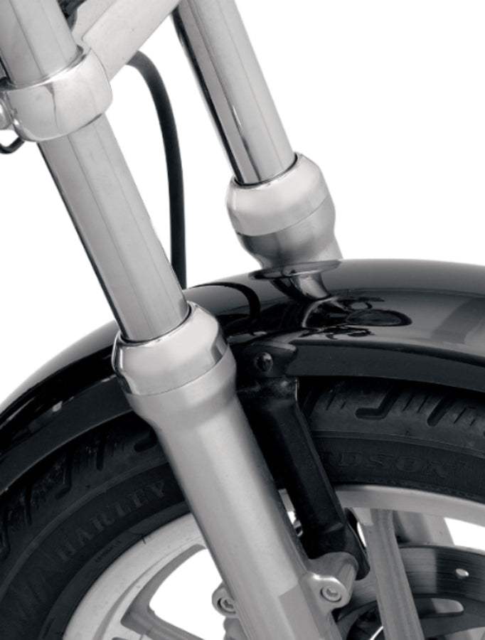 DRAG SPECIALTIES Chrome Fork Boot Cover Set - 39 mm