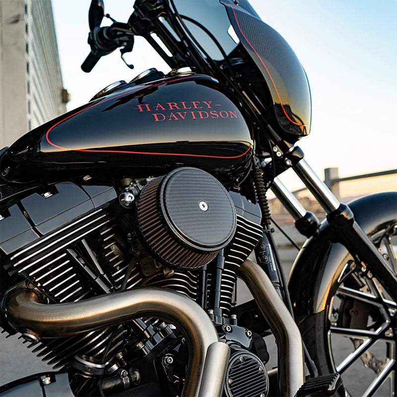 Arlen Ness Big Sucker Stage 1 Air Cleaner Smooth Outer Cover - Carbon Fiber
