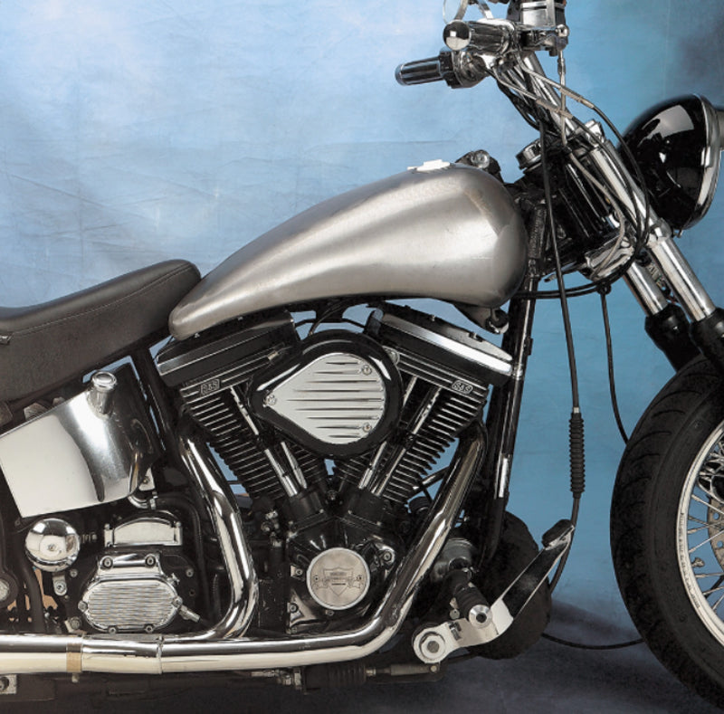 DRAG SPECIALTIES Replacement 2" Extended Flat-Side Gas Tank Set - Raw - 5.2 Gallons