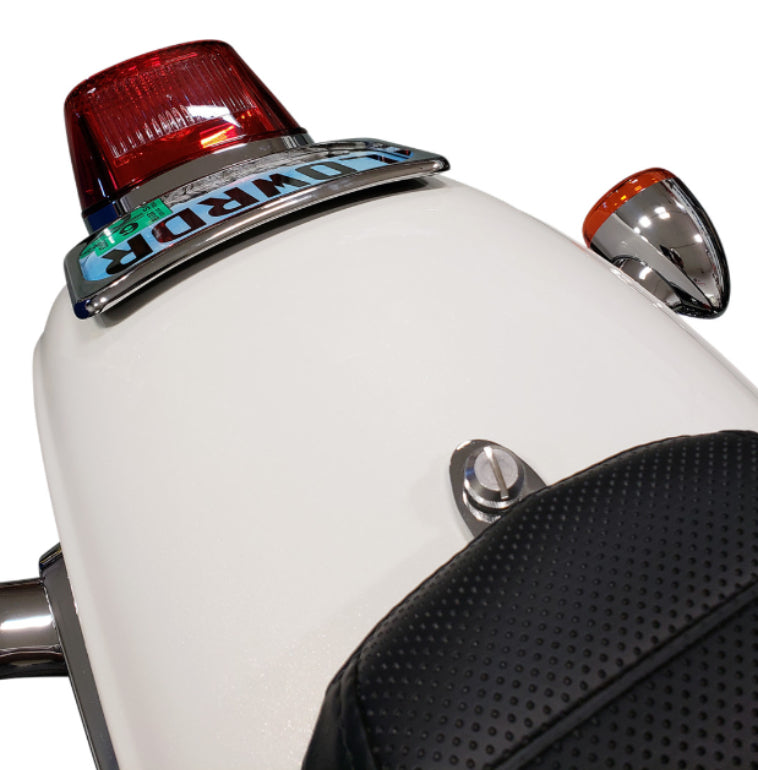 DRAG SPECIALTIES Large Radius Three-Bolt Style License Plate Mount Assembly - Chrome