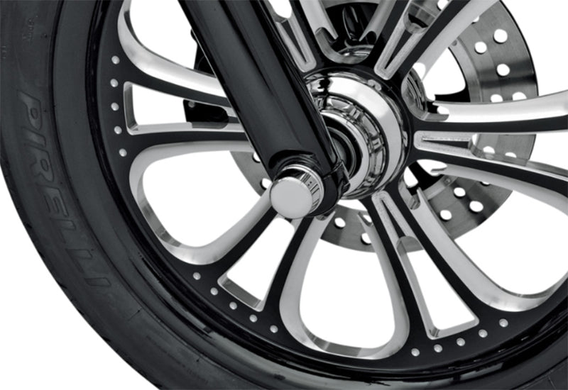 DRAG SPECIALTIES Die-cast Aluminum Front Axle Caps - Chrome