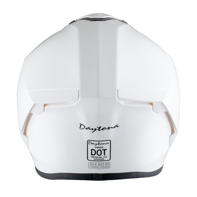 D.O.T. & ECE Daytona Viper- Hi-Gloss White