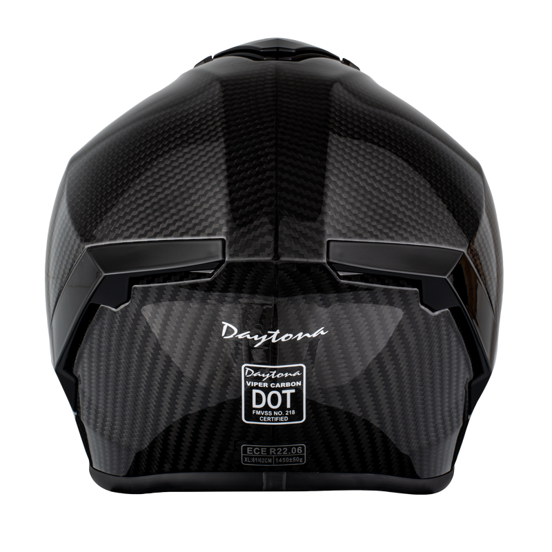 D.O.T. & ECE Daytona Viper- Grey Carbon Fiber
