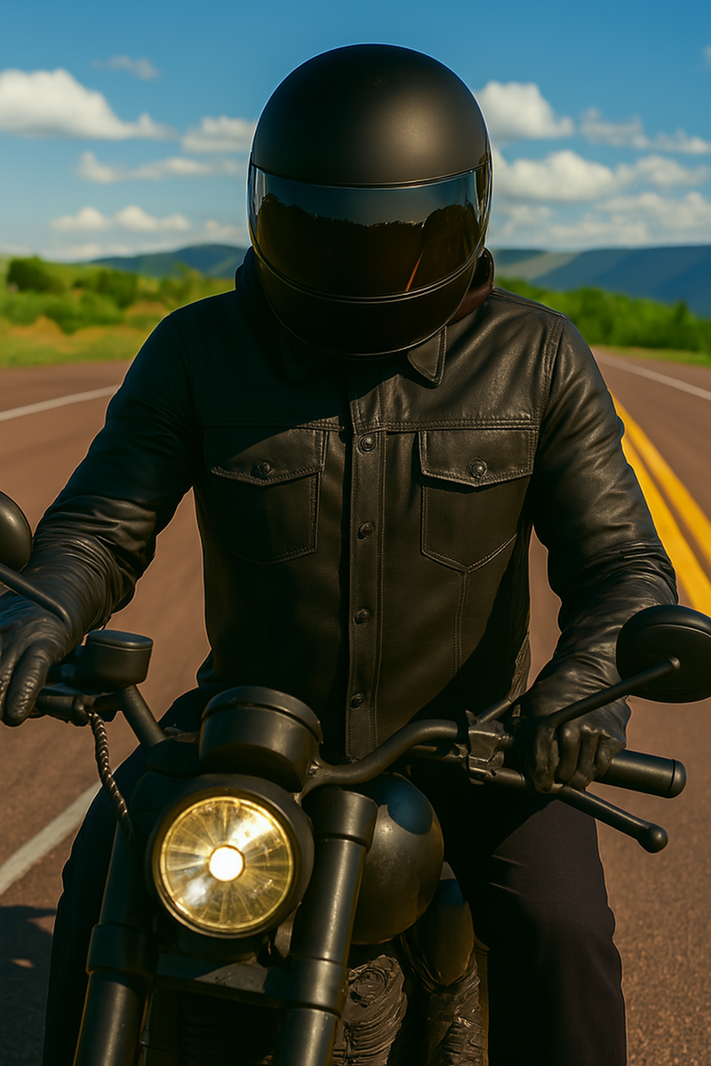 Edge - Mens Premium Leather Shirt Jacket