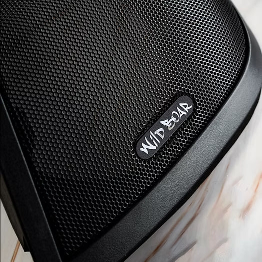 WILD BOAR AUDIO 4 Speaker & 2 Amp Kit - 800 W - w/ Cut in Lid Adaptors - Street Glide