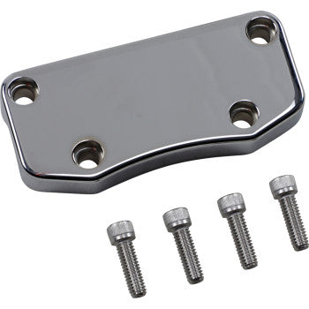 WILD 1 Billet Aluminum Top Handlebar Clamp - Smooth - Chrome