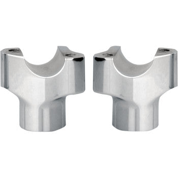 WILD 1 1-1/4" Chubby® Billet Risers - Straight - 1-1/2" - Chrome