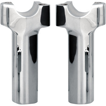 WILD 1 1-1/4" Chubby® Billet Risers - Straight - 4-1/2" - Chrome