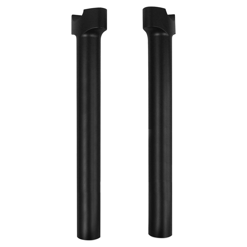 WILD 1 1-1/4" Chubby® Billet Risers - Straight - 12" - Satin Black