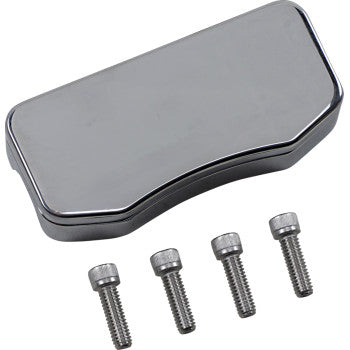 WILD 1 Billet Aluminum Top Handlebar Clamp - Smooth - Hidden Fasteners - Chrome