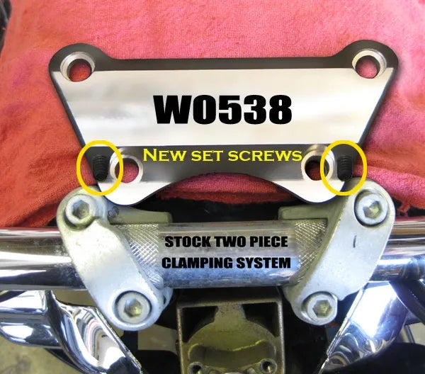 WILD 1 Sure Grip Top Handlebar Clamp - Polished