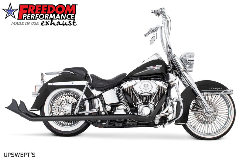 FREEDOM EXHAUST -  SOFTAIL 2.5" CLASSIC SHARKTAIL TRUE-DUALS FULL SYSTEM 1986-2017