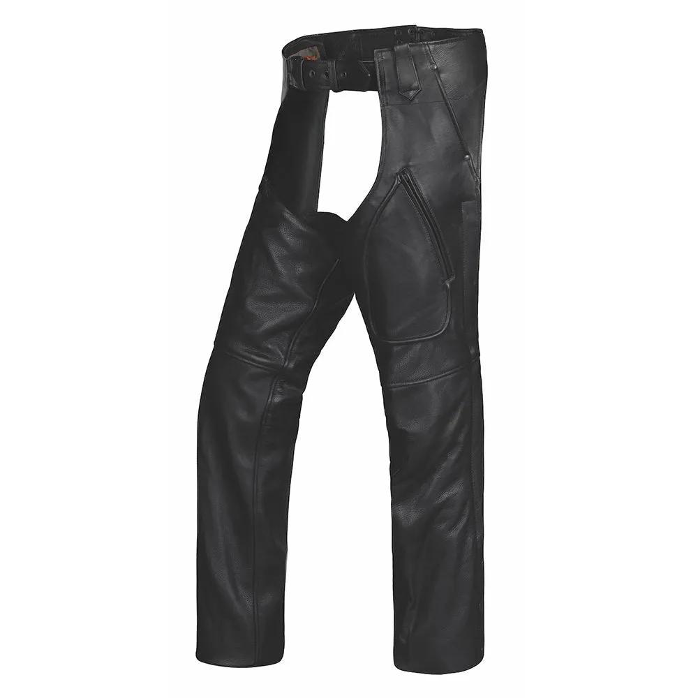 Warrior - Unisex Ultra 3-Pocket Leather Chaps — Lifestyle Cycles