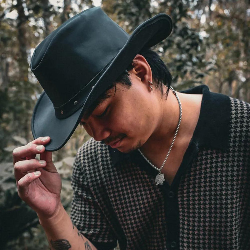 Yellowstone – Premium Leather Cowboy Hat with Western Heritage