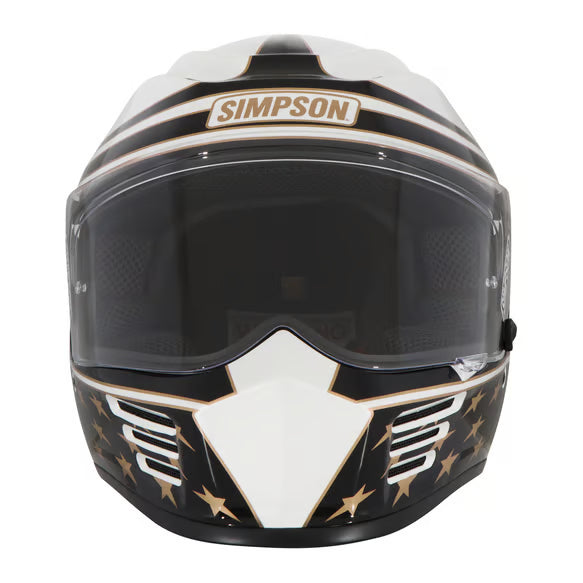 Simpson Motorcycle Speed Bandit Helmet - Americana Gold