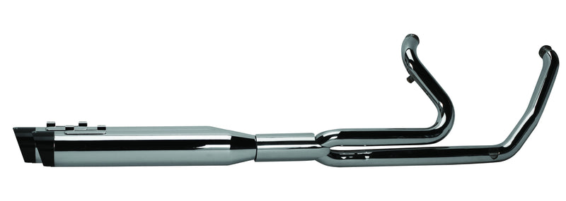 TBR Comp S 2in1 W/Ghost Chrome W/Black Slash End Cap - '17-'24 TOURING